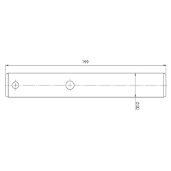 3051379LG Svornjak s podmazivanjem 30x199 za utovarne platforme Dhollandia